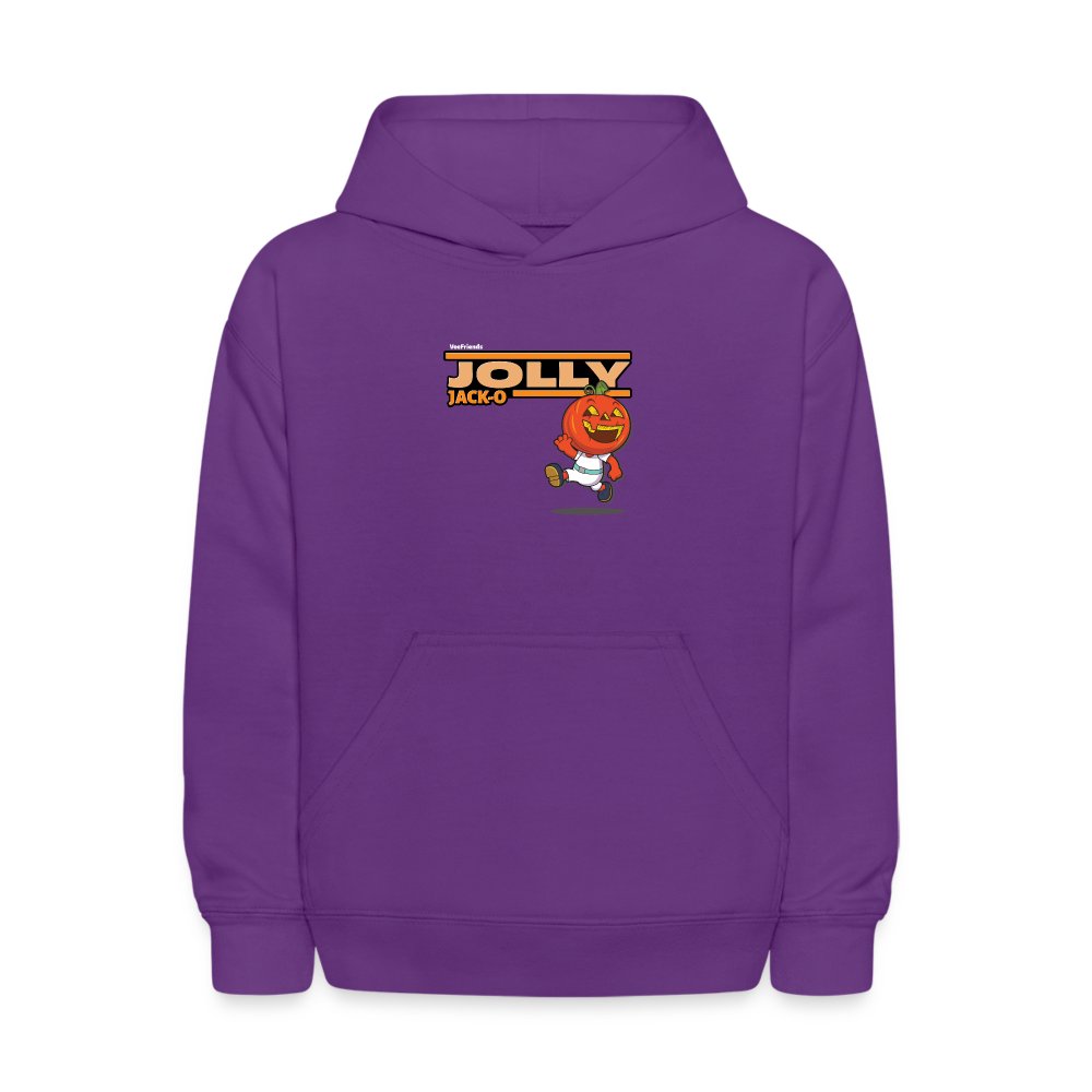 Jolly Jack-O Character Comfort Kids Hoodie - purple