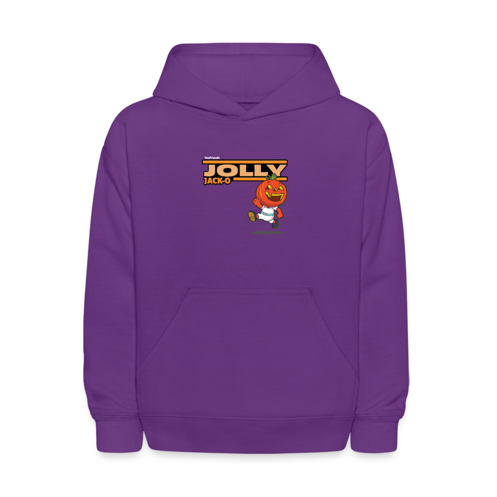 
            
                Load image into Gallery viewer, Jolly Jack-O Character Comfort Kids Hoodie - purple
            
        