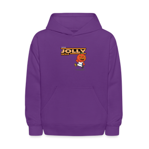 Jolly Jack-O Character Comfort Kids Hoodie - purple
