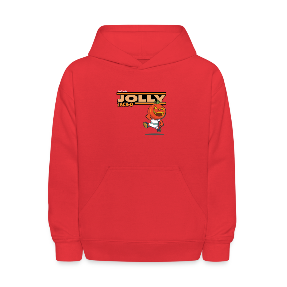 Jolly Jack-O Character Comfort Kids Hoodie - red