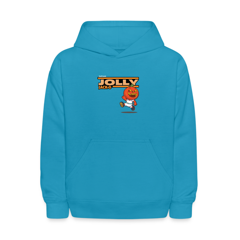 Jolly Jack-O Character Comfort Kids Hoodie - turquoise