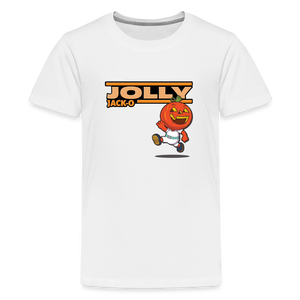 
            
                Load image into Gallery viewer, Jolly Jack-O Character Comfort Kids Tee - white
            
        