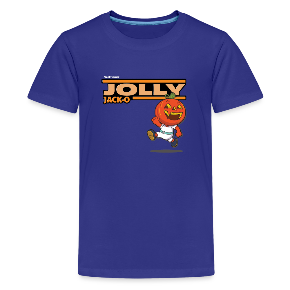 Jolly Jack-O Character Comfort Kids Tee - royal blue