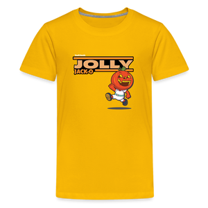 Jolly Jack-O Character Comfort Kids Tee - sun yellow