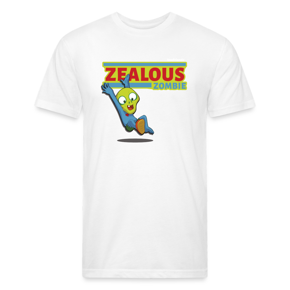 Zealous Zombie Character Comfort Adult Tee - white