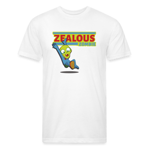 Zealous Zombie Character Comfort Adult Tee - white