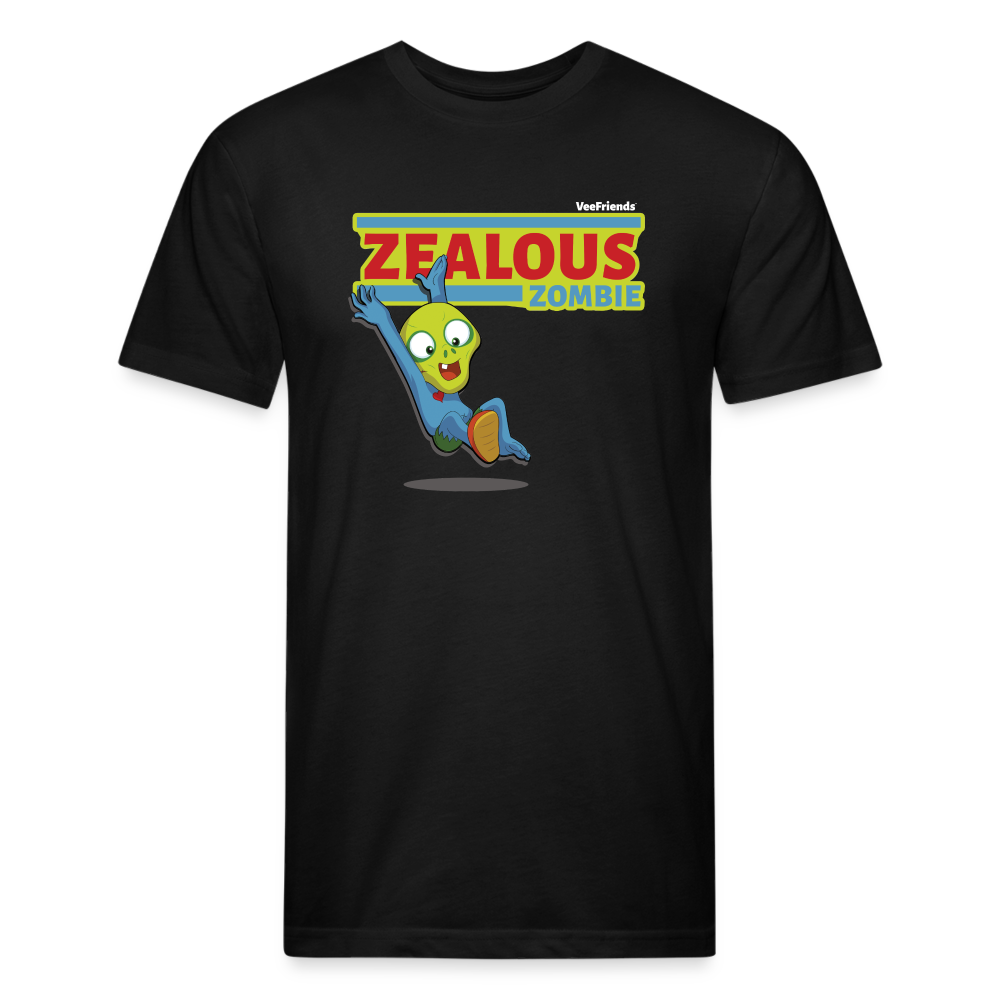 Zealous Zombie Character Comfort Adult Tee - black