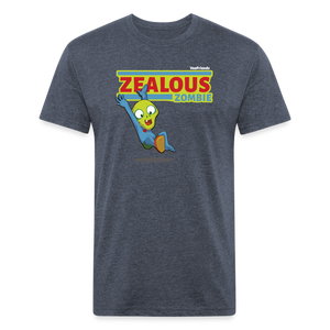 Zealous Zombie Character Comfort Adult Tee - heather navy