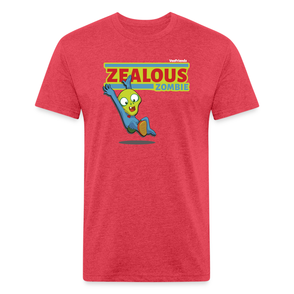 Zealous Zombie Character Comfort Adult Tee - heather red