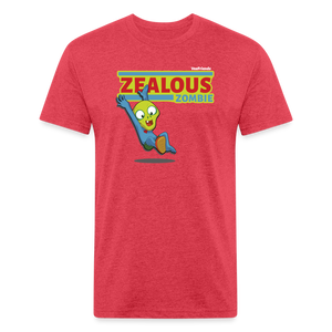 Zealous Zombie Character Comfort Adult Tee - heather red