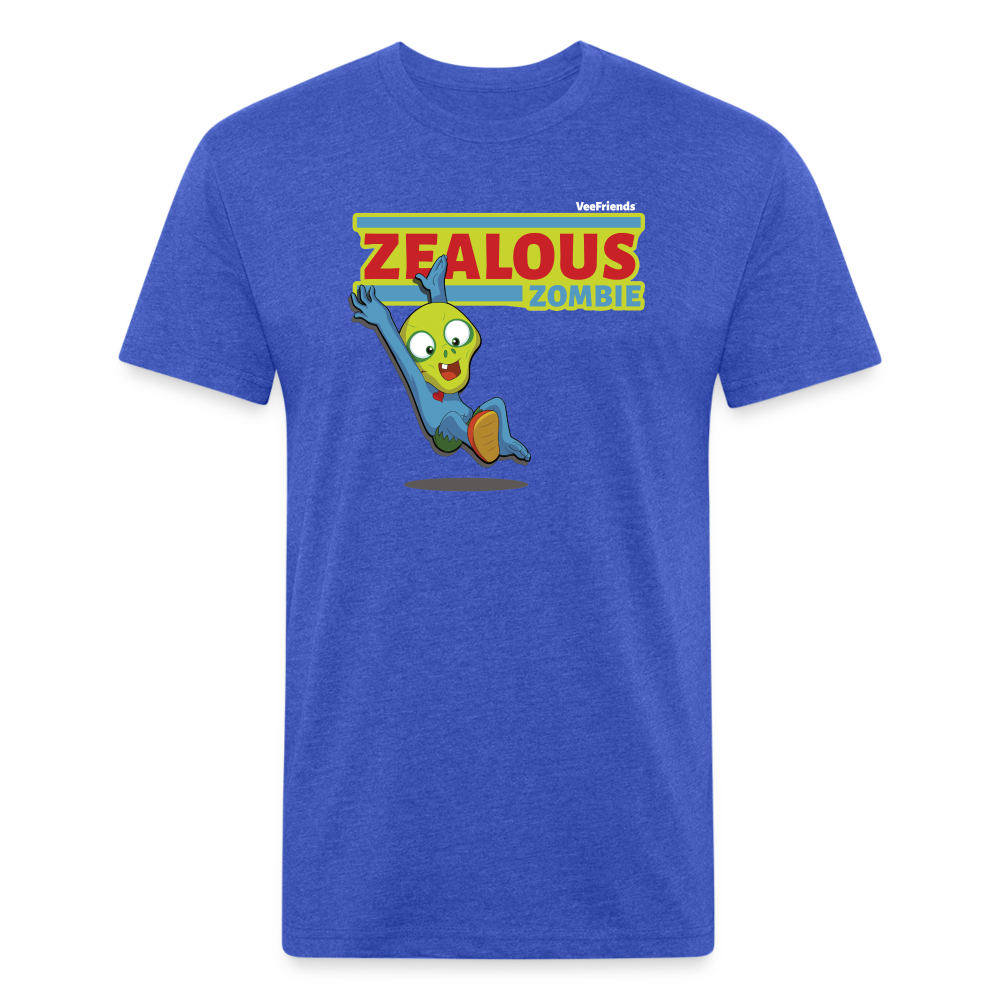 Zealous Zombie Character Comfort Adult Tee - heather royal