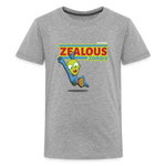 Zealous Zombie Character Comfort Kids Tee - heather gray