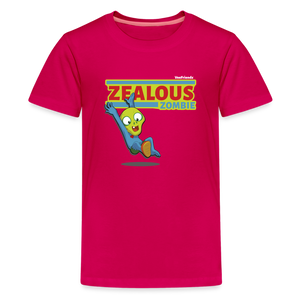 
            
                Load image into Gallery viewer, Zealous Zombie Character Comfort Kids Tee - dark pink
            
        