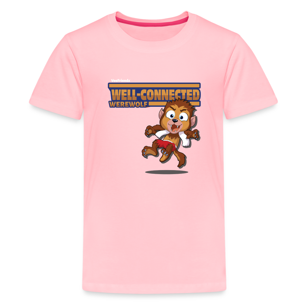Well-Connected Werewolf Character Comfort Kids Tee - pink