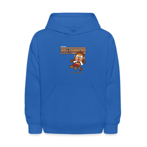 Well-Connected Werewolf Character Comfort Kids Hoodie - royal blue
