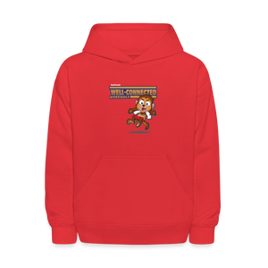 Well-Connected Werewolf Character Comfort Kids Hoodie - red