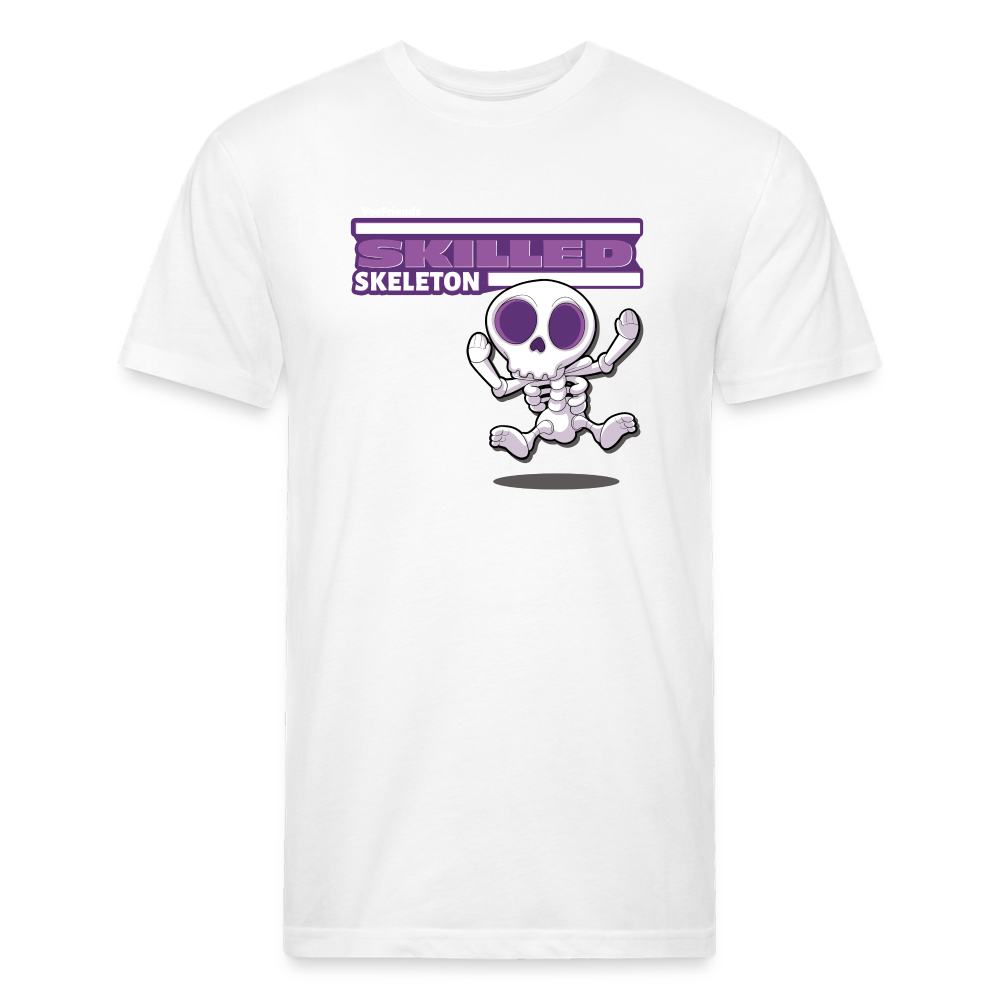 Skilled Skeleton Character Comfort Adult Tee - white