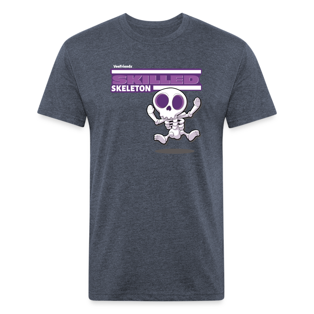 Skilled Skeleton Character Comfort Adult Tee - heather navy