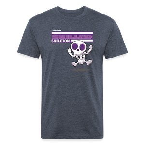 
            
                Load image into Gallery viewer, Skilled Skeleton Character Comfort Adult Tee - heather navy
            
        