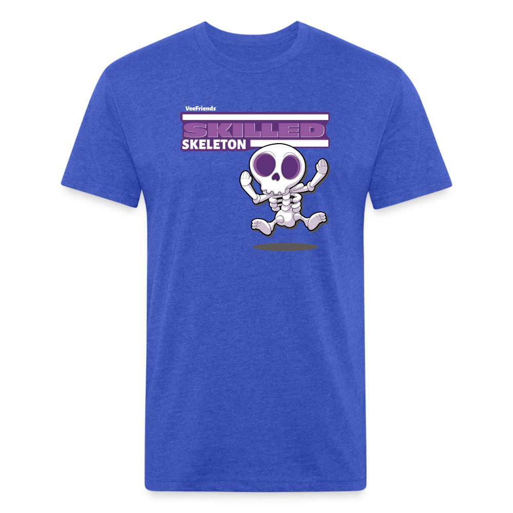 Skilled Skeleton Character Comfort Adult Tee - heather royal