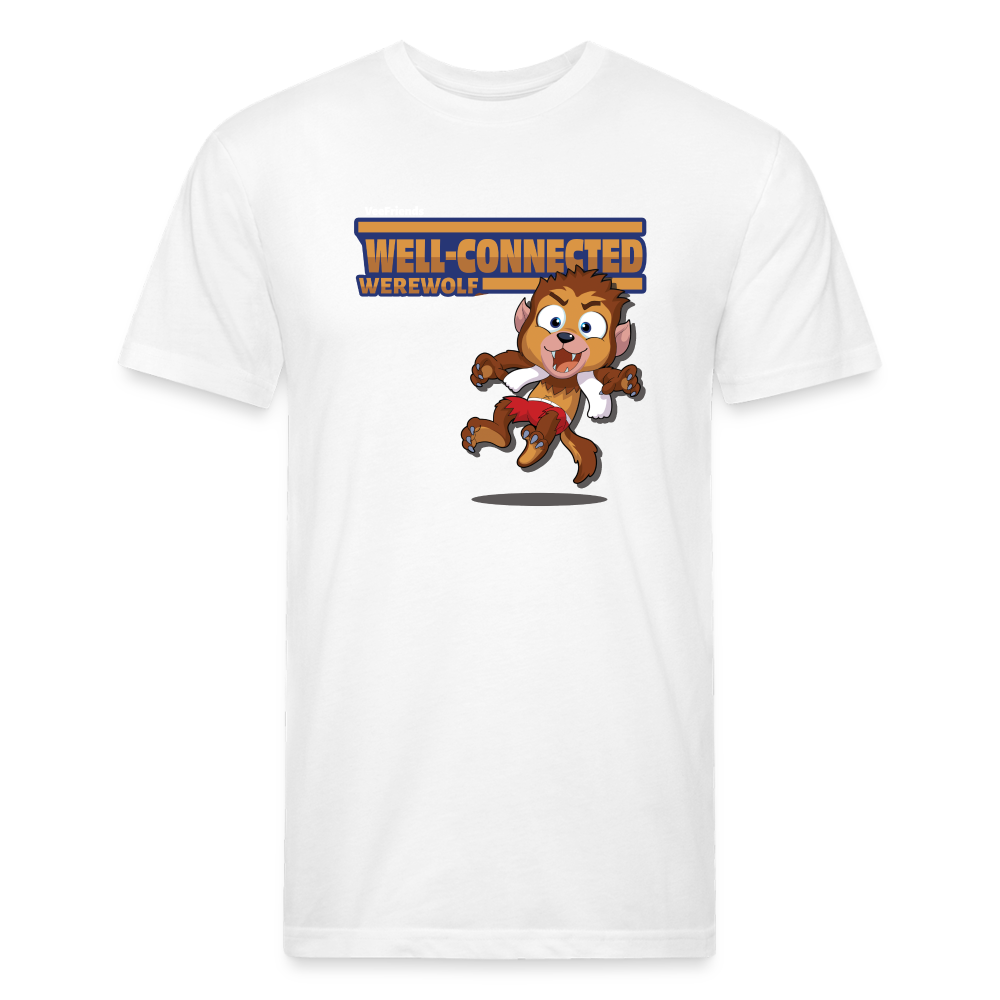 Well-Connected Werewolf Character Comfort Adult Tee - white