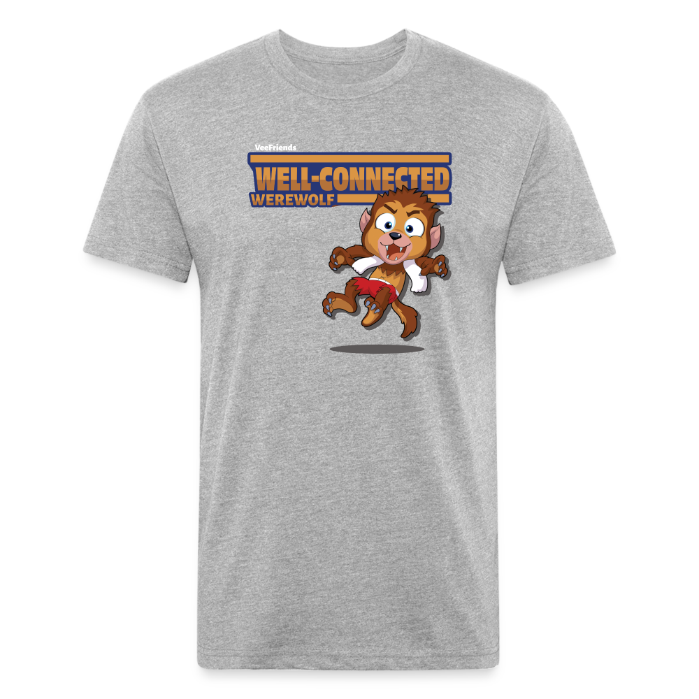 Well-Connected Werewolf Character Comfort Adult Tee - heather gray