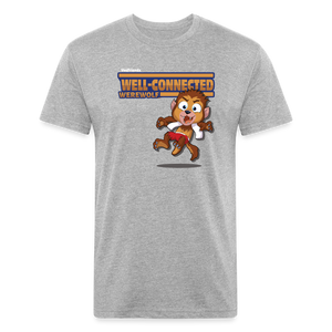 Well-Connected Werewolf Character Comfort Adult Tee - heather gray