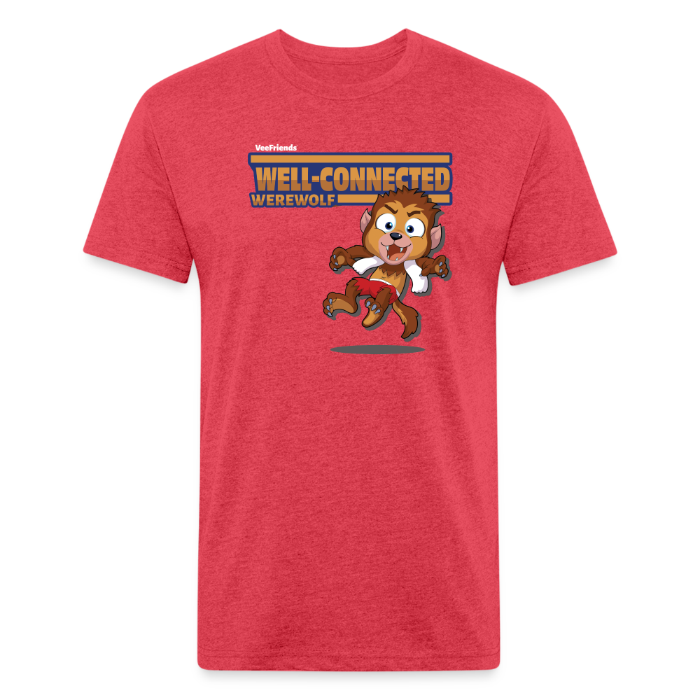 Well-Connected Werewolf Character Comfort Adult Tee - heather red