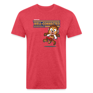 Well-Connected Werewolf Character Comfort Adult Tee - heather red