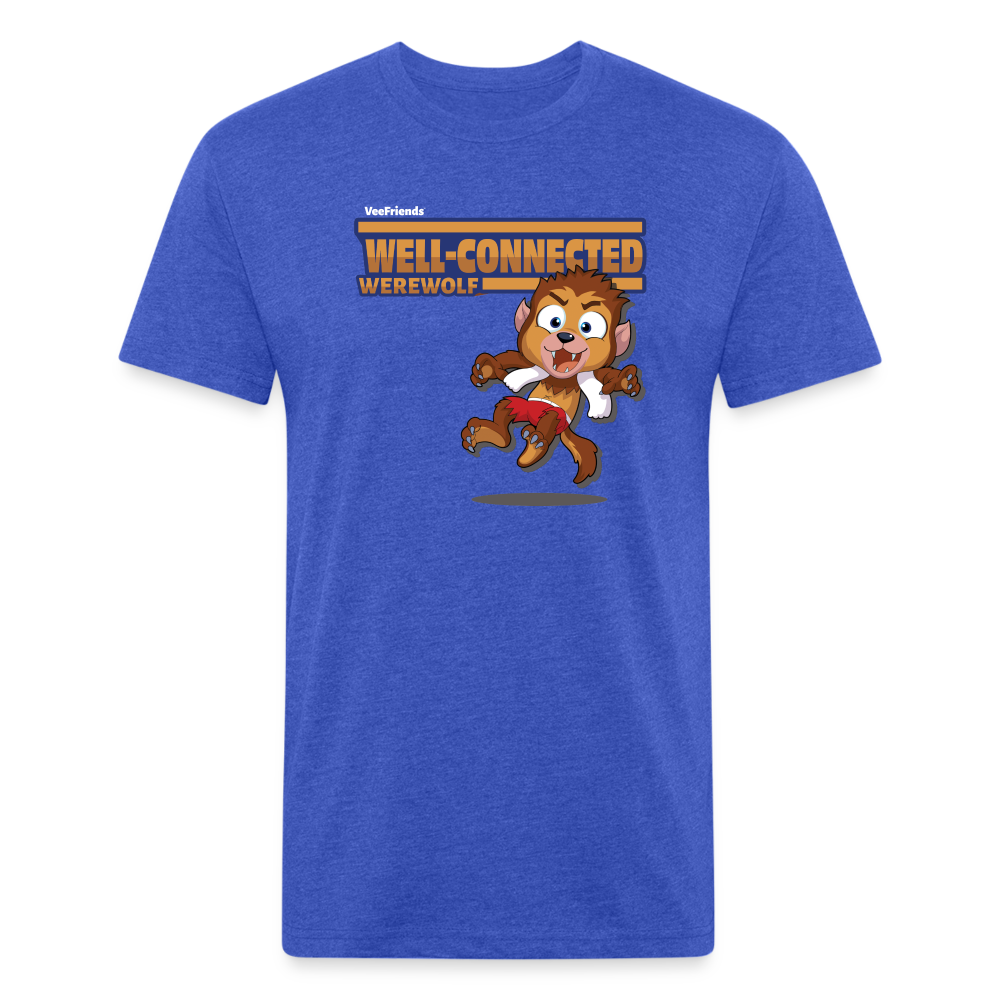 Well-Connected Werewolf Character Comfort Adult Tee - heather royal