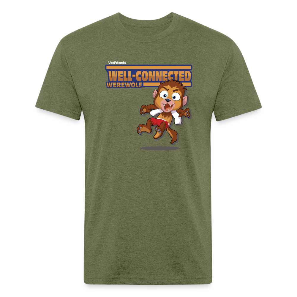 
            
                Load image into Gallery viewer, Well-Connected Werewolf Character Comfort Adult Tee - heather military green
            
        