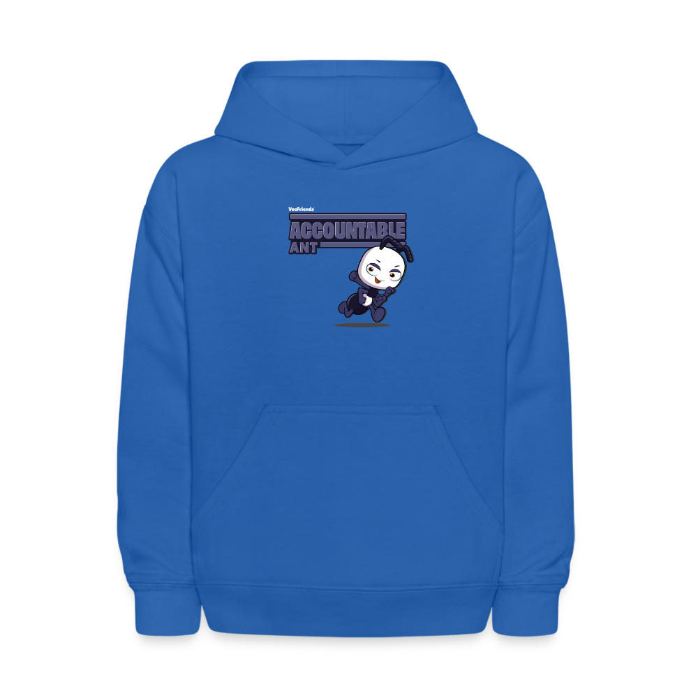 Accountable Ant Character Comfort Kids Hoodie - royal blue