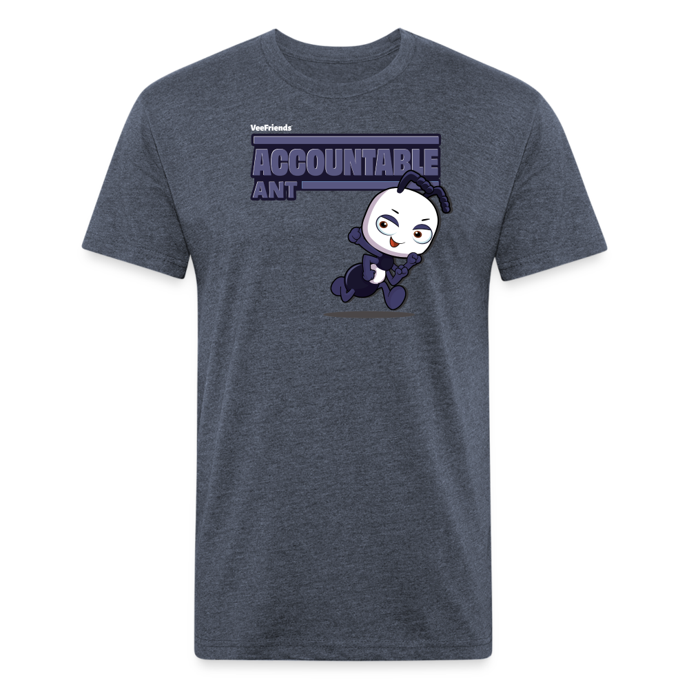 Accountable Ant Character Comfort Adult Tee - heather navy