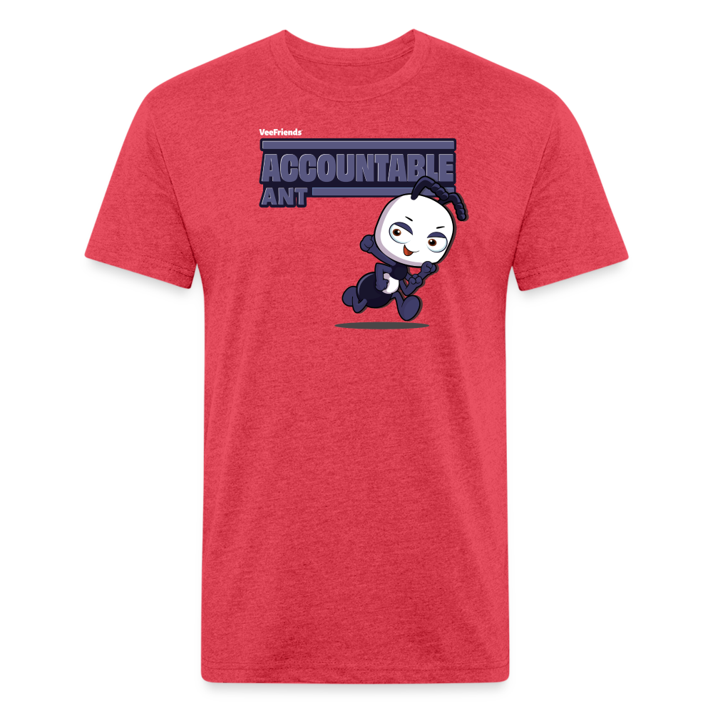 Accountable Ant Character Comfort Adult Tee - heather red