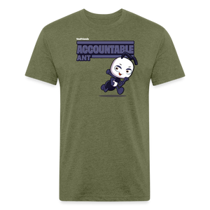 Accountable Ant Character Comfort Adult Tee - heather military green