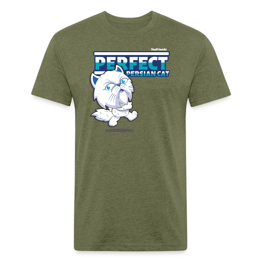 Perfect Persian Cat Character Comfort Adult Tee - heather military green