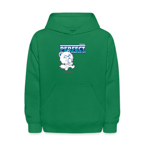 Perfect Persian Cat Character Comfort Kids Hoodie - kelly green