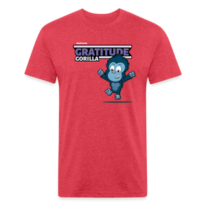 
            
                Load image into Gallery viewer, Gratitude Gorilla Character Comfort Adult Tee - heather red
            
        
