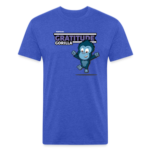 
            
                Load image into Gallery viewer, Gratitude Gorilla Character Comfort Adult Tee - heather royal
            
        