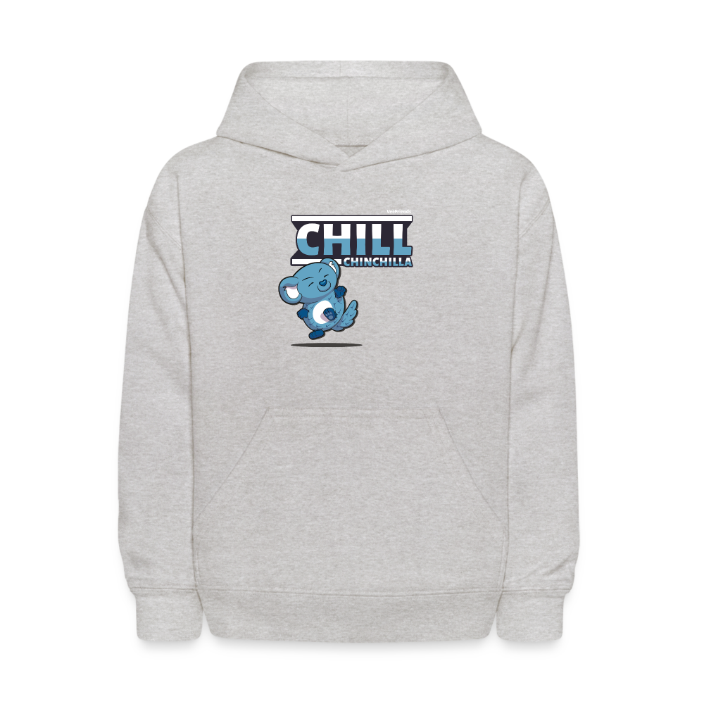 Chill Chinchilla Character Comfort Kids Hoodie - heather gray