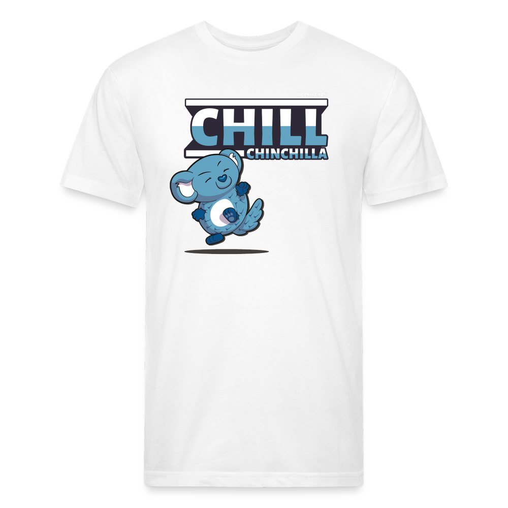 Chill Chinchilla Character Comfort Adult Tee - white