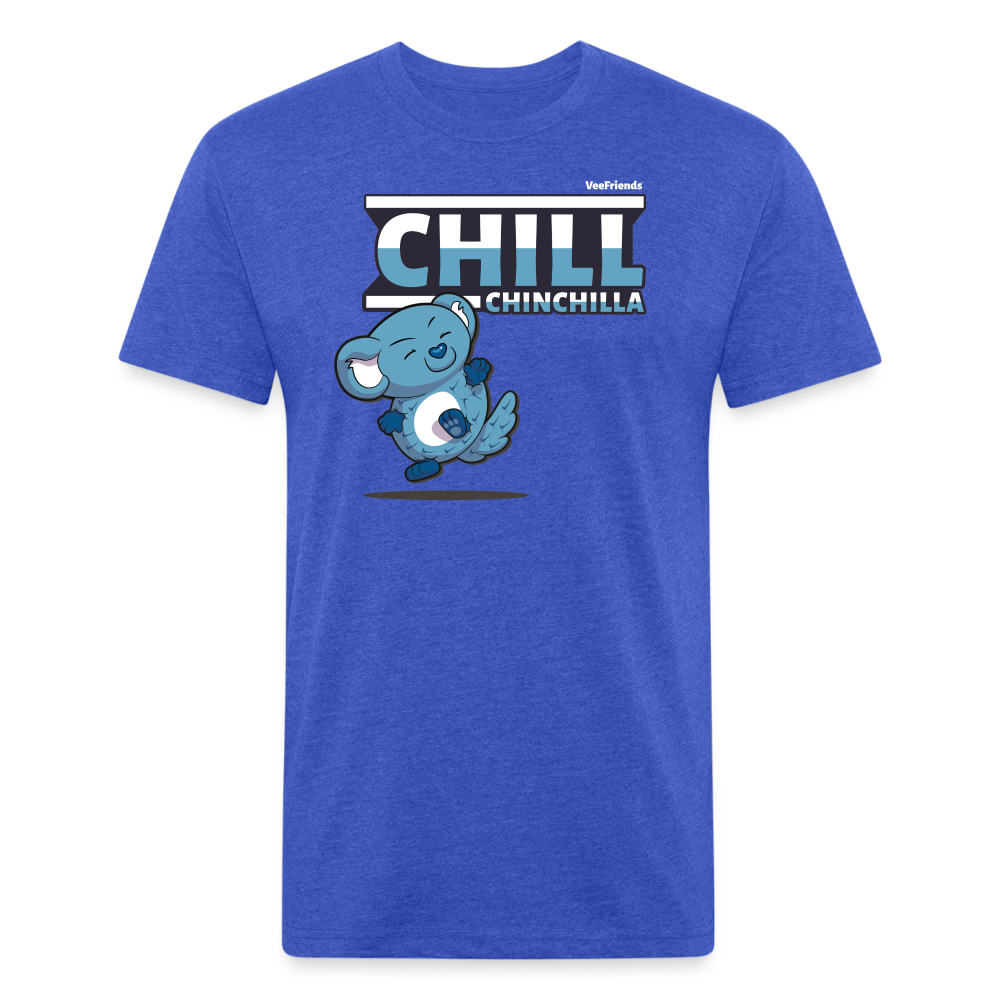 Chill Chinchilla Character Comfort Adult Tee - heather royal