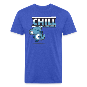 Chill Chinchilla Character Comfort Adult Tee - heather royal