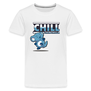 Chill Chinchilla Character Comfort Kids Tee - white