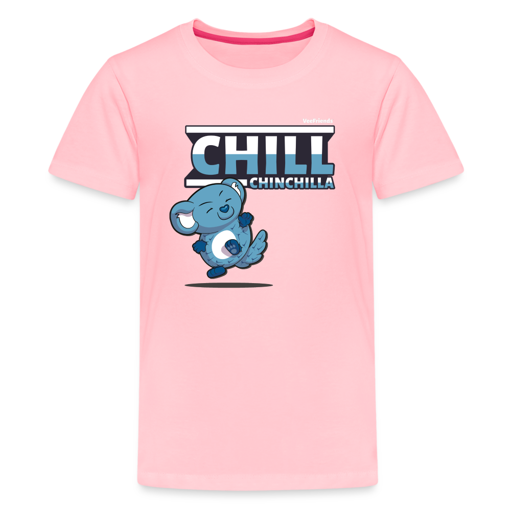 Chill Chinchilla Character Comfort Kids Tee - pink