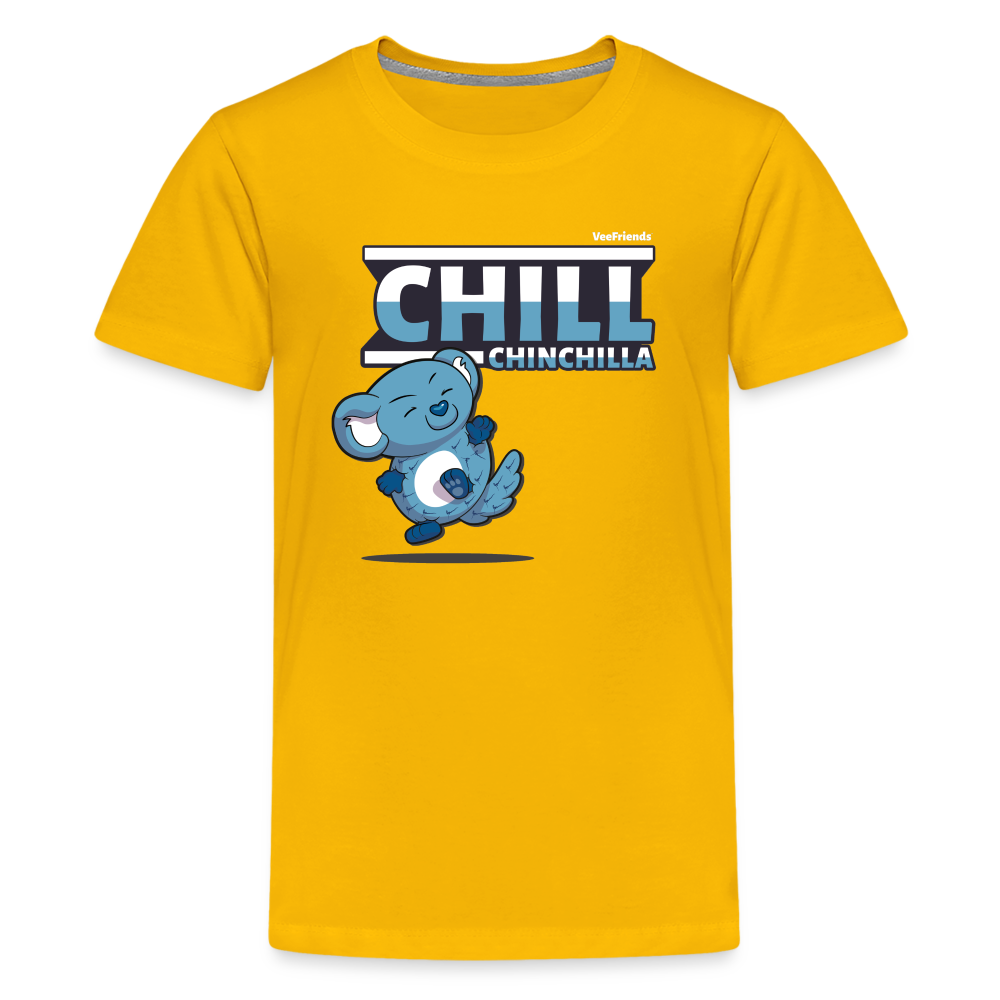 Chill Chinchilla Character Comfort Kids Tee - sun yellow
