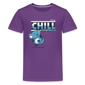 Chill Chinchilla Character Comfort Kids Tee - purple