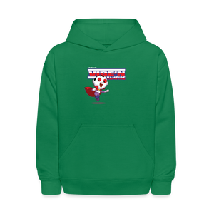 Vibe’n Vampire Character Comfort Kids Hoodie - kelly green