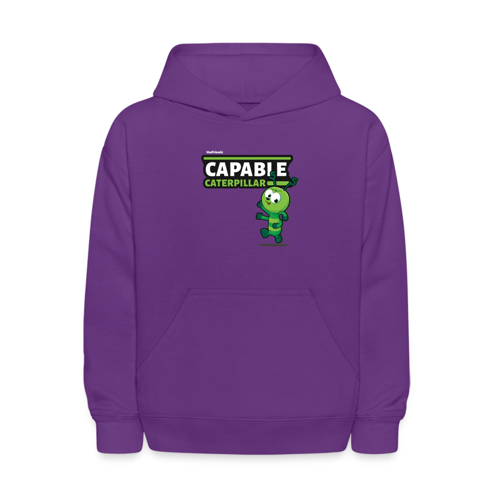 Capable Caterpillar Character Comfort Kids Hoodie - purple