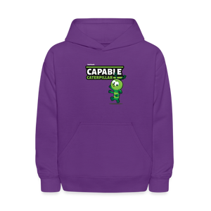 Capable Caterpillar Character Comfort Kids Hoodie - purple